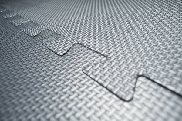 Rubber flooring tiles inside a gym — Stock Photo, Image