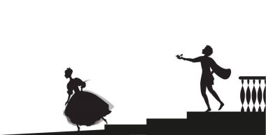 Cinderella topu ile biterse ve ayakkabısını kaybeder,