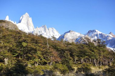 Mount Fitz Roy Los Glaciares Milli Parkı'nda, Patagonia, Arjantin,