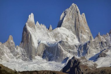 Mount Fitz Roy Los Glaciares Milli Parkı'nda, Patagonia, Arjantin,