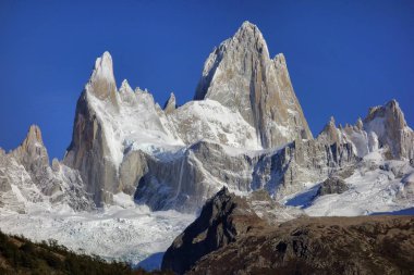 Mount Fitz Roy Los Glaciares Milli Parkı'nda, Patagonia, Arjantin,
