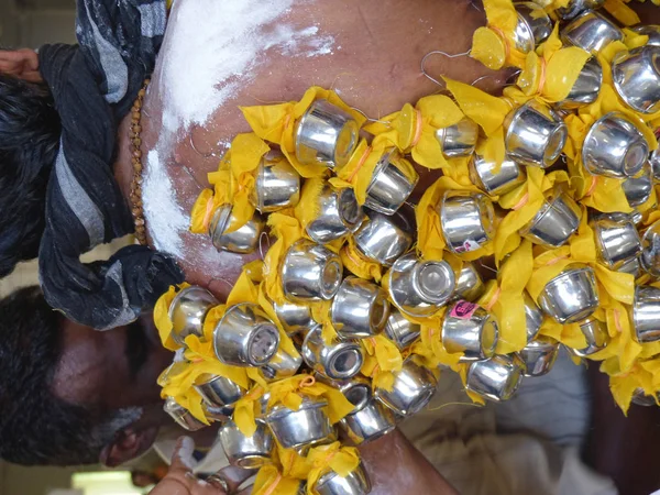 Thaipusam, Hindu festivali, Malezya. Şubat 2015.