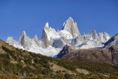 Fitz Roy veya Chalten, Patagonia, Arjantin.