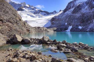 Fitz Roy veya Chalten, Patagonia, Arjantin.