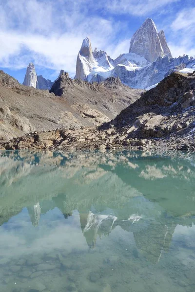 Fitz Roy veya Chalten, Patagonia, Arjantin.