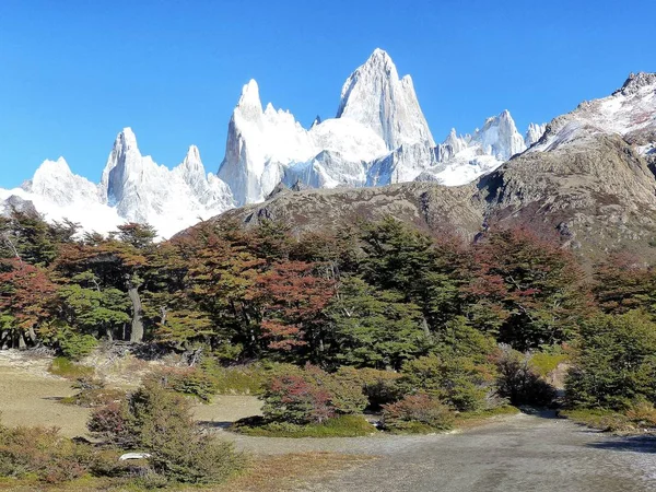 Fitz Roy veya Chalten, Patagonia, Arjantin.