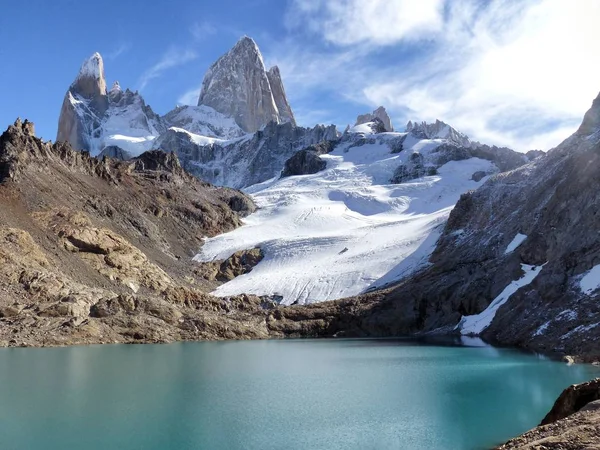 Fitz Roy veya Chalten, Patagonia, Arjantin.