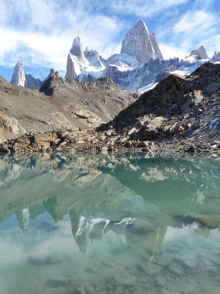Fitz Roy veya Chalten, Patagonia, Arjantin.
