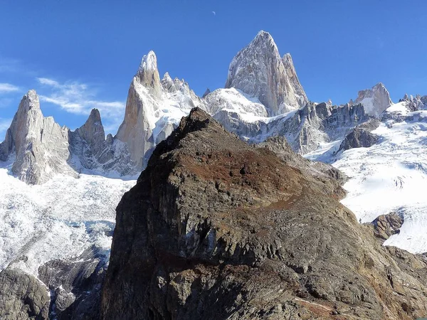 Fitz Roy veya Chalten, Patagonia, Arjantin.