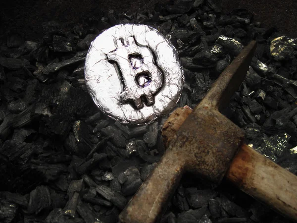Bitcoin mining. A mine with real hardware