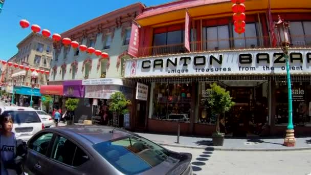 San Francisco Verenigde Staten Mei Circa 2019 Straten Chinatown Met — Stockvideo