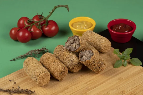 Croquete de carne — Fotografia de Stock