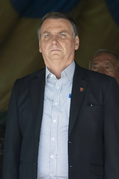 Brazília elnöke Jair Bolsonaro — Stock Fotó