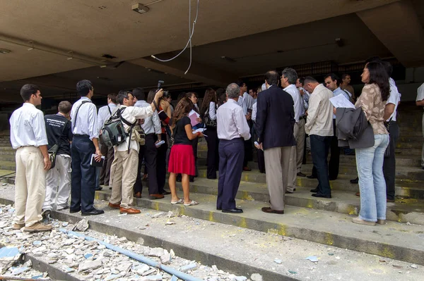 Coletiva Sobre Als Obras Infraestrutura Para Pan 2007 — Stockfoto