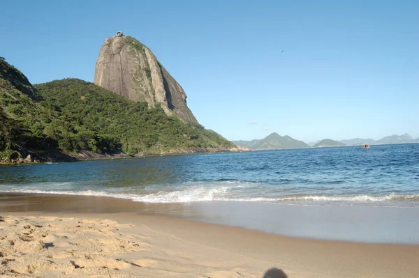 Rio Brasil Novembro 2005 Praia Vermelha Final Tarde Dia Verão — Fotografia de Stock