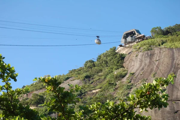 Ріо Бразилія Листопад 2005 Гірський Кабель Цукрової Тростини Кінці Дня — стокове фото