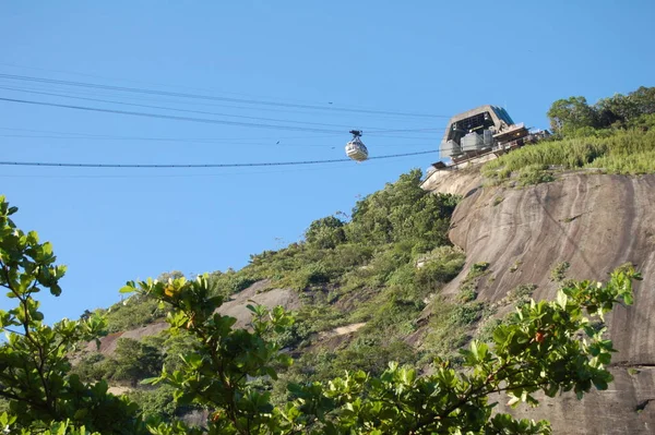 Rio Brazília November 2005 Cukor Kenyér Hegyi Felvonó Késő Délután — Stock Fotó