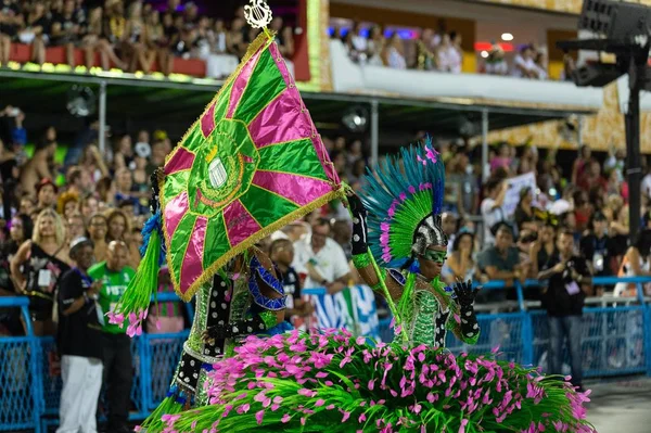 Rio Brasile Marzo 2019 Mangueira Durante Carnevale Samba School Carnival — Foto Stock