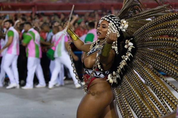 Ρίο Βραζιλία Μάρτιος 2019 Mangueira Κατά Διάρκεια Του Καρναβαλιού Samba — Φωτογραφία Αρχείου