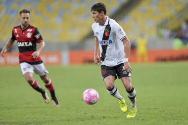 Rio, Brazil - october 28, 2017: Mateus Vital player in match between Flamengo and  Vasco by the Brazilian championship in Maracana Stadium