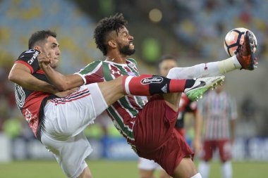 Rio, Brazil - november 01, 2017: Renato Chaves player in match between Flamengo and  Fluminense by the Sulamerica Cup in Maracana Stadium