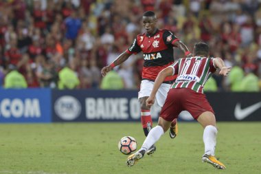Rio, Brazil - november 01, 2017: Vinicius Junior player in match between Flamengo and  Fluminense by the Sulamerica Cup in Maracana Stadium