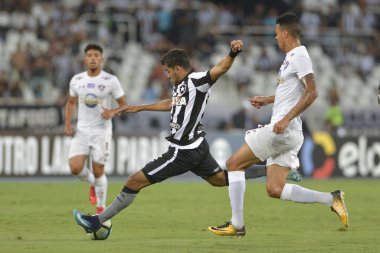 Rio, Brazil - november 04, 2017: Brenner player in match between Botafogo and  Fluminense by the Brazilian Championship in Nilton Santos Stadium