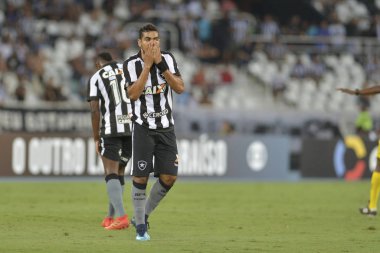 Rio, Brazil - november 04, 2017: Brenner player in match between Botafogo and  Fluminense by the Brazilian Championship in Nilton Santos Stadium