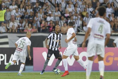 Rio, Brazil - november 04, 2017: Bruno Silva player in match between Botafogo and  Fluminense by the Brazilian Championship in Nilton Santos Stadium