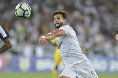 Rio, Brazil - november 04, 2017: Henrique Dourado player in match between Botafogo and  Fluminense by the Brazilian Championship in Nilton Santos Stadium