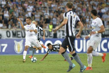 Rio, Brazil - november 04, 2017: Gustavo Scarpa player in match between Botafogo and  Fluminense by the Brazilian Championship in Nilton Santos Stadium