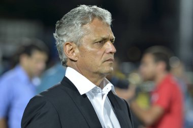 Rio, Brazil - november 08, 2017: Reinaldo Rueda coach in match between Flamengo and Cruzeiro by the Brazilian Championship in Ilha do Urubu Stadium