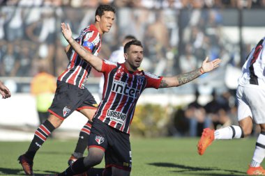 Rio, Brazil - november 12, 2017: Lucas Pratto player in match between Vasco and  Sao Paulo by the Brazilian championship in Sao January Stadium
