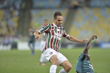 Rio, Brazil - september 14, 2017: Lucas  player in match between Fluminense and  LDU by the Sulamericana Cup 2017 in Maracana Stadium