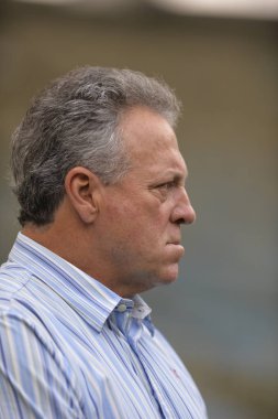 Rio, Brazil - september 24, 2017: Abel Braga coach in match between Fluminense and  Palmeiras by the Brazilian championship in Maracana Stadium