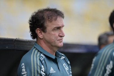 Rio, Brazil - september 24, 2017: Cuca coach in match between Fluminense and  Palmeiras by the Brazilian championship in Maracana Stadium