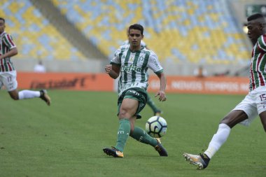 Rio, Brazil - september 24, 2017: Jean player in match between Fluminense and  Palmeiras by the Brazilian championship in Maracana Stadium