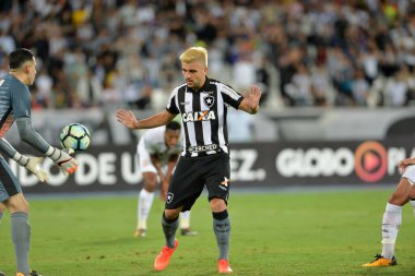 Rio, Brazil - october 21, 2017: Victor Luis player in match between Vasco and Coritiba by the Brazilian championship in Maracana Stadium