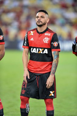 Rio, Brazil - october 25, 2017: Everton player in match between Fluminense and  Flamengo by the sulamerica cup in Maracana Stadium