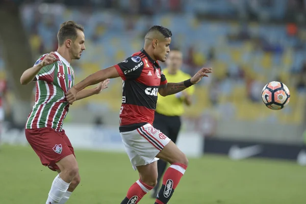 Rio Brasil Novembro 2017 Pará Lucas Jogam Entre Flamengo Fluminense — Fotografia de Stock