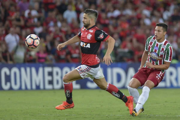 Rio Brasil Novembro 2017 Jogador Diego Jogo Entre Flamengo Fluminense — Fotografia de Stock