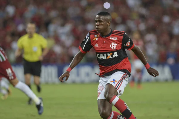 Rio Brasil Noviembre 2017 Jugador Vinicius Junior Partido Entre Flamengo —  Fotos de Stock