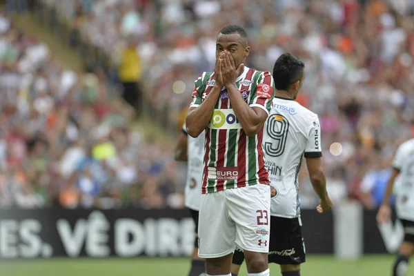 Rio Brasil Novembro 2017 Jogador Marlon Freitas Jogo Entre Fluminense — Fotografia de Stock