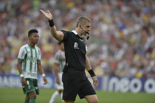 Rio Brazil September 2017 Anderson Daronco Referee Match Fluminense Palmeiras — Stockfoto