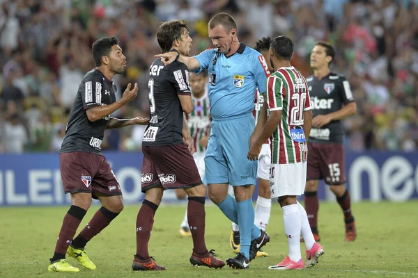 Rio Brasil Outubro 2017 Árbitro Leandro Pedro Vuaden Cbf Partida — Fotografia de Stock