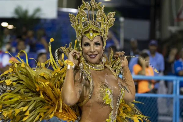 Río Brasil Febrero 2020 Desfile Escuela Samba Vigario Geral Marqués — Foto de Stock