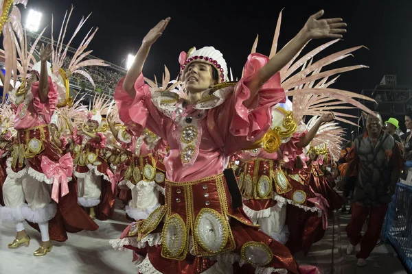 Rio Brasil Fevereiro 2020 Desfile Escola Samba Estácio Marques Sapucai — Fotografia de Stock