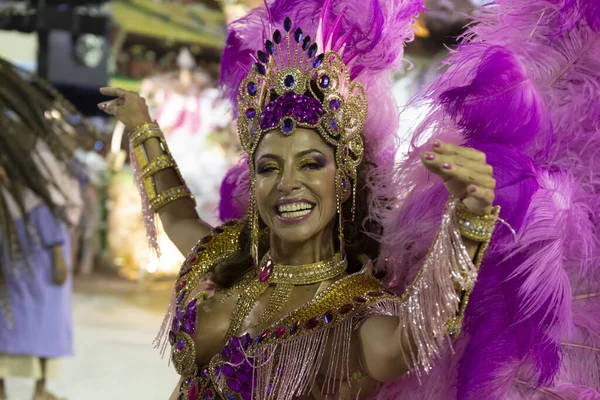 Rio Brasil Fevereiro 2020 Desfile Escola Samba Mangueira Marques Sapucai — Fotografia de Stock