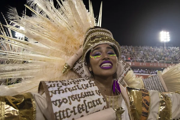 Rio Brasil Fevereiro 2020 Desfile Escola Samba Mangueira Marques Sapucai — Fotografia de Stock