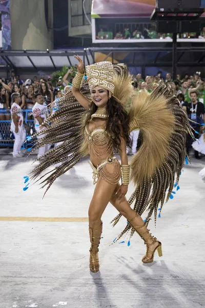 Rio Brazylia Lutego 2020 Parada Szkoły Samba Grande Rio Marques — Zdjęcie stockowe